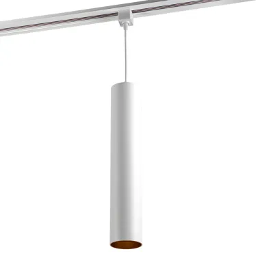 Светильник светодиодный трековый на шинопровод ДПО-10Вт 3000К 600Лм 30° BL (белый) на подвесе (1м) IP40 Jazzway