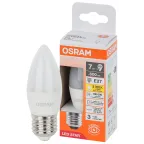                  Лампа светодиодная LED Star Свеча 7Вт (замена 60Вт), 600Лм, 2700К, цоколь E27 OSRAM
               