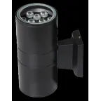                  Светильник светодиодный архитектурный ДБУ PWL-245110/24D 2x9Вт 6500K IP65 фасадный черный | 2857927 | Jazzway
               