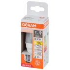 Лампа светодиодная LED Star Свеча 7Вт (замена 60Вт), 600Лм, 2700К, цоколь E27 OSRAM