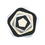                  Светильник настенно-потолочный ДБО-72Вт ''Розетка темная'' регулировка цветовой температуры и яркости 3000K-6500K макс. 5000Лм IP40 Jazzway
               