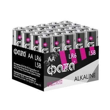 Элемент питания LR 6 (AA) алкалиновая, уп. 20 шт. Alkaline Pack-20