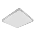                  Светильник светодиодный ДБО-60w матовый квадратный декорированый с эффектом 'звездное небо' регулировка цветовой температуры 3000-6500К светового потока 420-4200 Лм и режима освещенности с пультом управления и таймером выключения
               