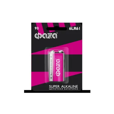 Элемент питания, крона 6LR61 Super Alkaline, блистер, 1шт.