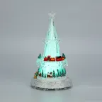 Фигура светодиодная на подставке Новогодний поезд с мелодией 30,5см, RGB