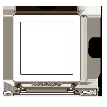 Светильник светодиодный ДВО-6w 4000K 400 Лм IP40 WH 120мм встраиваемый квадрат