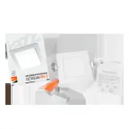 Светильник светодиодный ДВО-12w 4000K 800 Лм IP40 WH 170мм встраиваемый квадрат