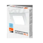 Светильник светодиодный ДВО-6w 6500K 400 Лм IP40 WH 120мм встраиваемый квадрат