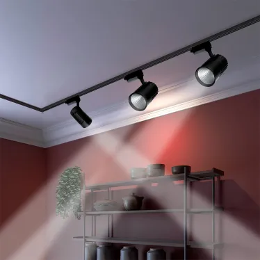 Светильник светодиодный трековый на шинопровод ДПО-32w 4000K 24 град. BL (чёрный) IP40 PTR 1732