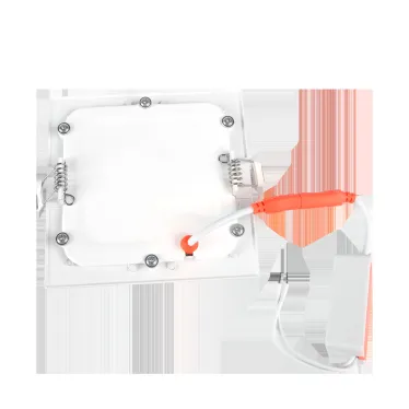 Светильник светодиодный ДВО-6w 4000K 400 Лм IP40 WH 120мм встраиваемый квадрат