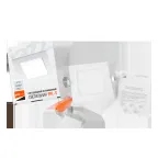 Светильник светодиодный ДВО-6w 4000K 400 Лм IP40 WH 120мм встраиваемый квадрат