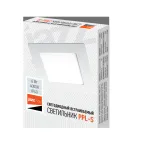 Светильник светодиодный ДВО-6w 4000K 400 Лм IP40 WH 120мм встраиваемый квадрат