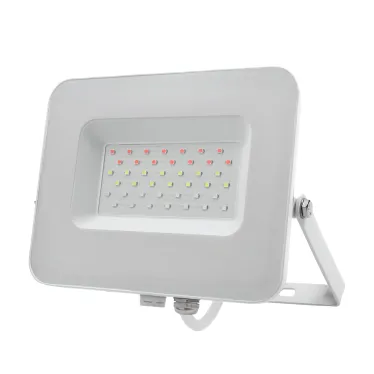 Прожектор светодиодный ДО-30w RGB IP65 белый корпус