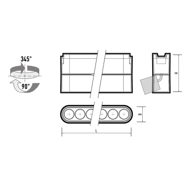 Светильник трековый светодиодный низковольтный ДПО16 1306R 6W 4000K spot 36° черный IP20 Jazzway
