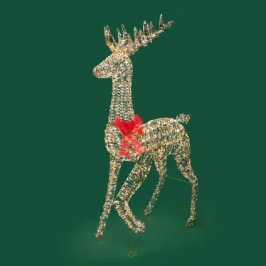 Светодиодная фигура Олень 180см, цвет свечения теплый белый, питание от трансформатора, IP44