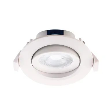 Светильник светодиодный ДВО-7W 4000K 490 Лм круг/поворот 38° IP40 Jazzway