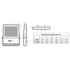 Прожектор светодиодный ДО-S7 600w 6500K 90000Лм 60 град. IP66  JazzWay