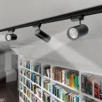 Светильник светодиодный на шинопровод ДПО- 25Вт 3000K 2200Лм 24 град. (чёрный) IP40