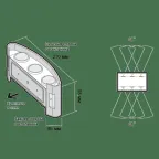 Светильник светодиодный PWL-80210 8w 4000K BL 230V IP44 | .5039872 | Jazzway