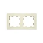 BRITE Рамка 2 поста РУ-2-БрКр бежевый