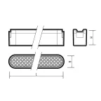 Светильник трековый светодиодный низковольтный ДПО16 1418 18W 3000K grid 60° черный IP20 Jazzway