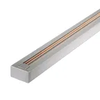 Шинопровод серый 2м с токоподводом и заглушкой Jazzway