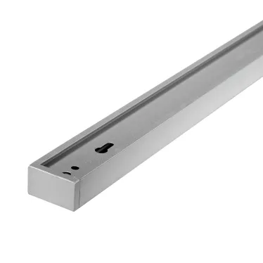 Шинопровод серый 2м с токоподводом и заглушкой Jazzway