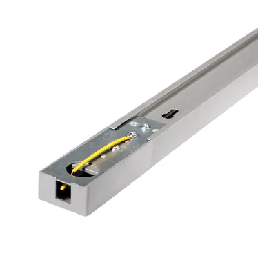 Шинопровод серый 2м с токоподводом и заглушкой Jazzway