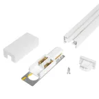 Шинопровод белый 2м PTR 2M-WH с токоподводом и заглушкой Jazzway