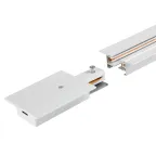 Шинопровод белый встраиваемый 2м PTR/R 2M-BL с токоподводом и заглушкой