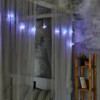 Гирлянда светодиодная Звезда 25м 200 светодиодов ULD-S0250-200/STA MULTI IP44 STARBURST Разноцветный свет Провод прозрачный