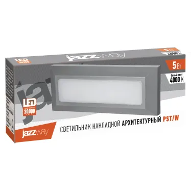 Светильник светодиодный ДВО-5w 4000K 340Лм IP65 для фасадов серый