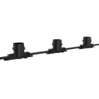 Гирлянда Белт лайт E27 без ламп кол-во патронов 40 паралельная схема подключения материал оболочки каучук ПВХ черный провод медь 2х0.75 длина 12м шнур 1.5м -40..+50 град.C IP65