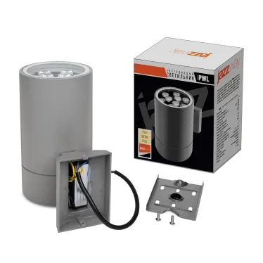 Светильник светодиодный ДБУ-9Вт архитектурный IP65 3000К 810Лм серый