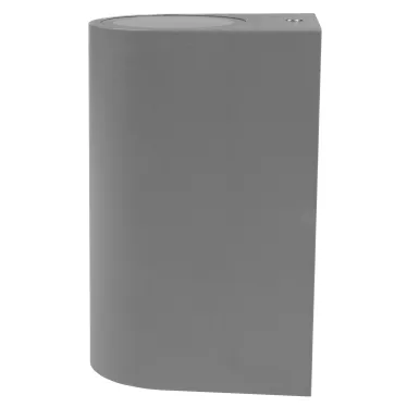 Светильник фасадный ДБУ GU10 без ламп корпус поликарбонат серый полуовал двухсторонний IP65 Jazzway