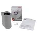 Светильник фасадный ДБУ GU10 без ламп корпус поликарбонат серый полуовал двухсторонний IP65 Jazzway