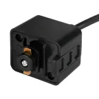 Светильник светодиодный трековый на шинопровод ДПО-10Вт 3000К 600х80 корпус алюминий черный на подвесе 1м IP40