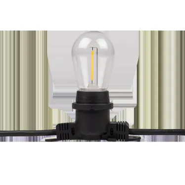 Гирлянда E27 без ламп PBL-S40/ L24+1.5 Black E27 (универс.крепл) IP65 Jazzway