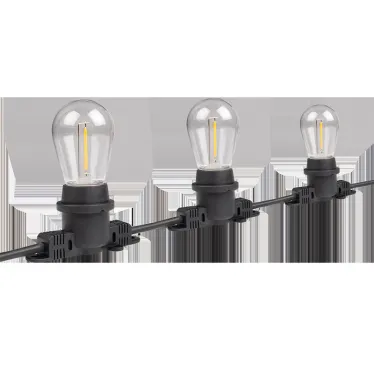 Гирлянда E27 без ламп PBL-S40/ L24+1.5 Black E27 (универс.крепл) IP65 Jazzway