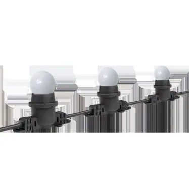 Гирлянда E27 без ламп PBL-S40/ L24+1.5 Black E27 (универс.крепл) IP65 Jazzway