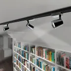 Светильник светодиодный трековый на шинопровод ДПО- 25w 4000K 24 град. BL (чёрный) IP40