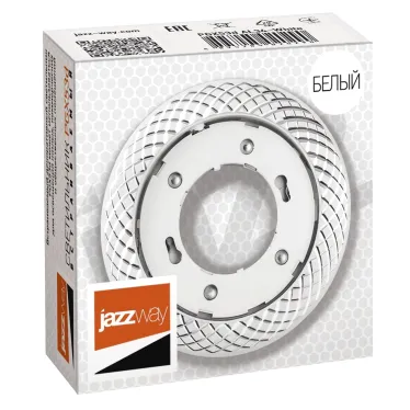 Светильник светодиодный ДВО-15W встраиваемый под лампу GX53 декоративный AL34 белый без лампы Jazzway