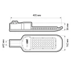 Светильник светодиодный уличный ДКУ-50Вт 5000К 5600Лм IP65 jazzway