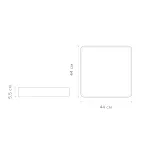 Светильник светодиодный потолочный SCANDIC ДБО-72W 3000-6500К 5760Лм серый IP20