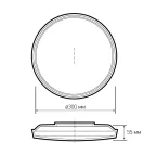 Светильник светодиодный ДБО-36w OPAL 6500К белый 2880Лм IP20 JazzWay