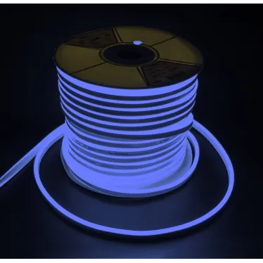 Лента светодиодная ''Неон'' PFN-01 2835/120 220V 6w/m 8х16мм Blue IP65 1м синяя