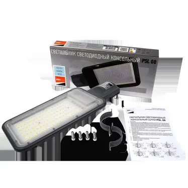 Светильник светодиодный консольный ДКУ-150Вт 5000К 16500 Лм IP65 серый 3 года гарантии