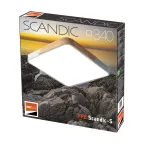Светильник светодиодный потолочный SCANDIC ДБО-36W 4000К 7200Лм серый обрамление из натурального дерева IP20