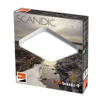 Светильник светодиодный потолочный SCANDIC ДБО-36W 4000К 7200Лм белый обрамление из натурального дерева IP20