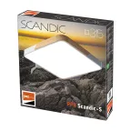 Светильник светодиодный потолочный SCANDIC ДБО-24W 4000К 2000Лм серый обрамление из натурального дерева IP20